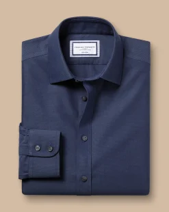 Fashion Charles Tyrwhitt Non-Iron Royal Oxford Shirt - French Blue