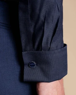 Fashion Charles Tyrwhitt Non-Iron Royal Oxford Shirt - French Blue