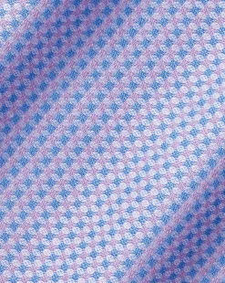 Clearance Charles Tyrwhitt Non-Iron Stretch Texture Square Shirt - Purple Lilac