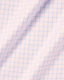 Flash Sale Charles Tyrwhitt Non-Iron Twill Double Check Shirt - Light Pink
