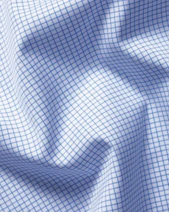 Flash Sale Charles Tyrwhitt Non-Iron Twill Mini Grid Check Shirt - Cornflower Blue