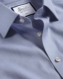Sale Charles Tyrwhitt Non-Iron Twill Shirt - Indigo Blue