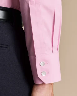 Cheap Charles Tyrwhitt Non-Iron Twill Shirt - Pink