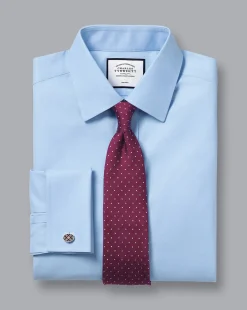 Cheap Charles Tyrwhitt Non-Iron Twill Shirt - Blue Sky