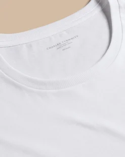 Cheap Charles Tyrwhitt 2-Pack Crew Neck Cotton T-Shirt - White