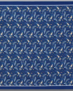 Sale Charles Tyrwhitt Paisley Print Silk Pocket Square - Cobalt Blue