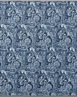 Fashion Charles Tyrwhitt Paisley Print Silk Pocket Square - Blue Indigo