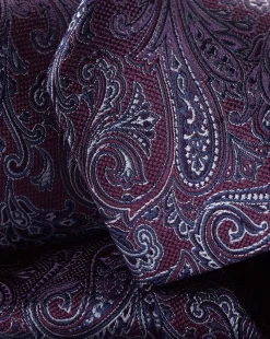 Outlet Charles Tyrwhitt Paisley Silk Tie - Blackberry Purple