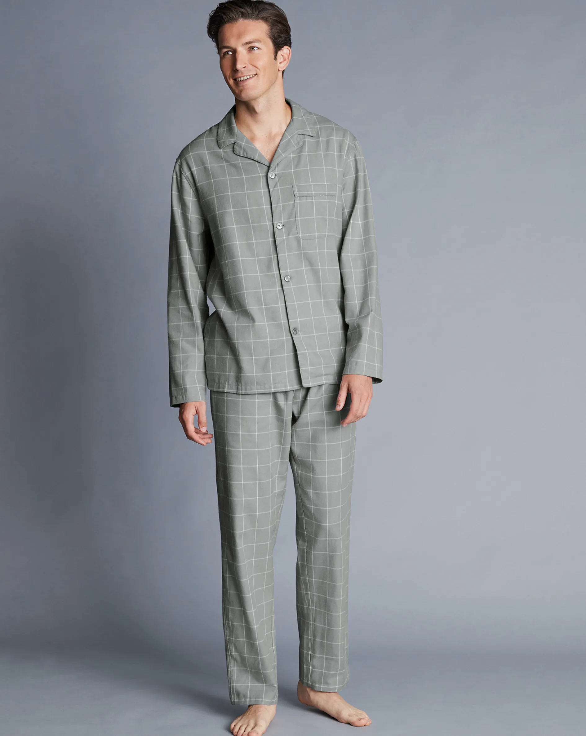 Store Charles Tyrwhitt Pajama Set - Light Grey