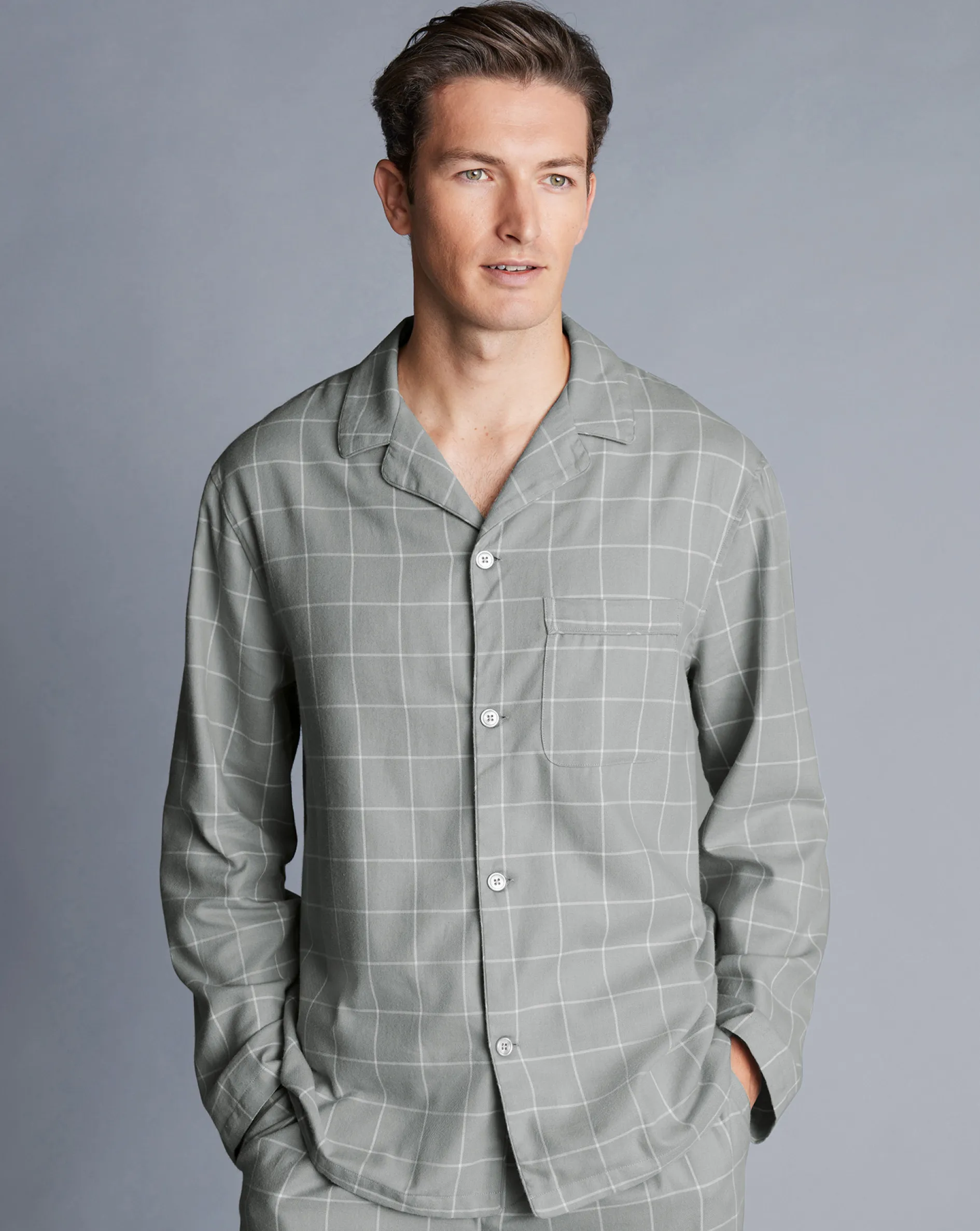 Store Charles Tyrwhitt Pajama Set - Light Grey