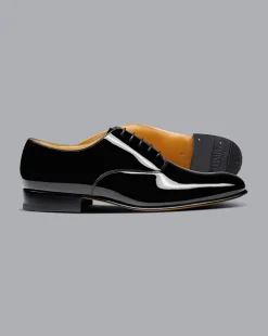 Shop Charles Tyrwhitt Patent Oxford Shoes - Black