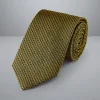 Clearance Charles Tyrwhitt Patterned Silk Tie - Gold