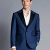 Discount Charles Tyrwhitt Peak Lapel Dinner Suit Jacket - Royal Blue