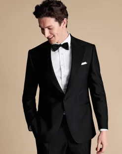 Cheap Charles Tyrwhitt Peak Lapel Tuxedo Jacket - Black