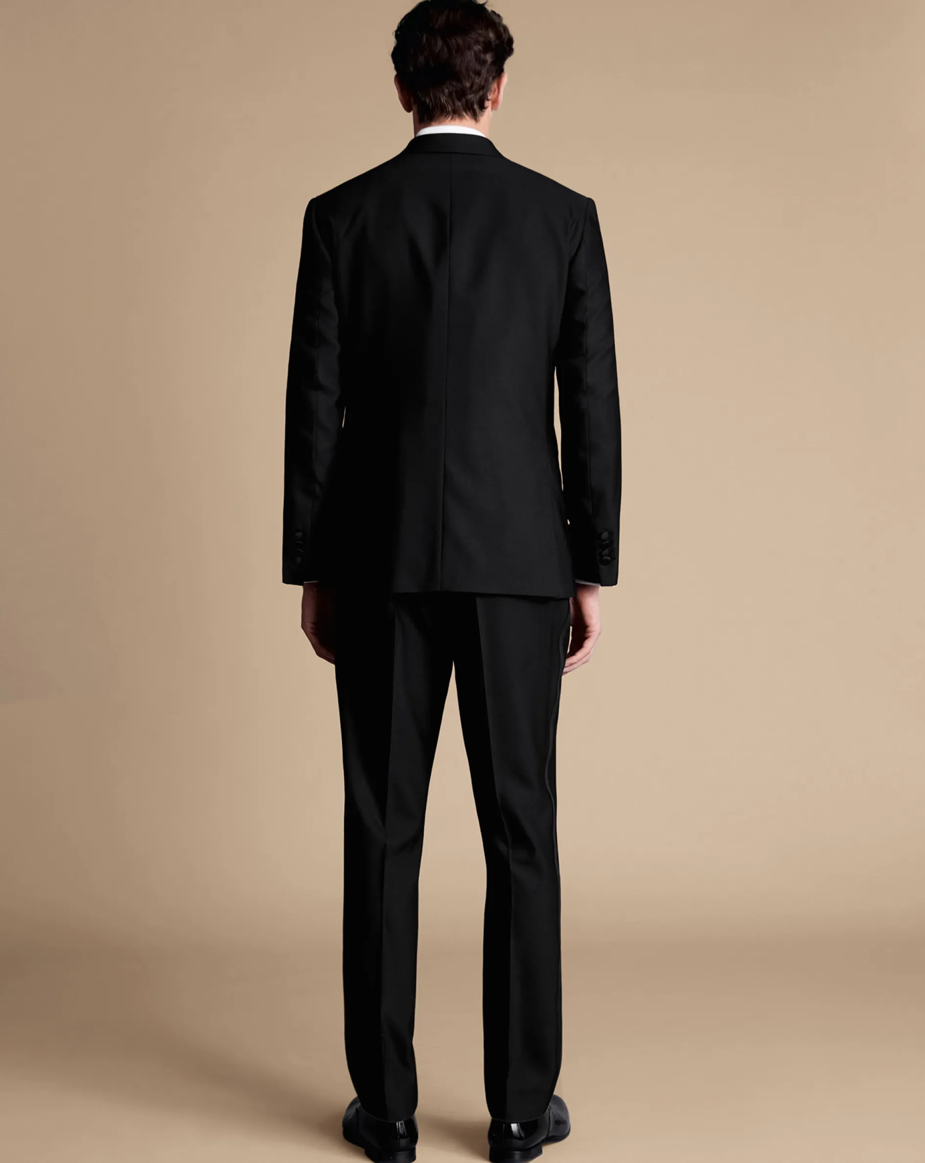 Cheap Charles Tyrwhitt Peak Lapel Tuxedo Jacket - Black