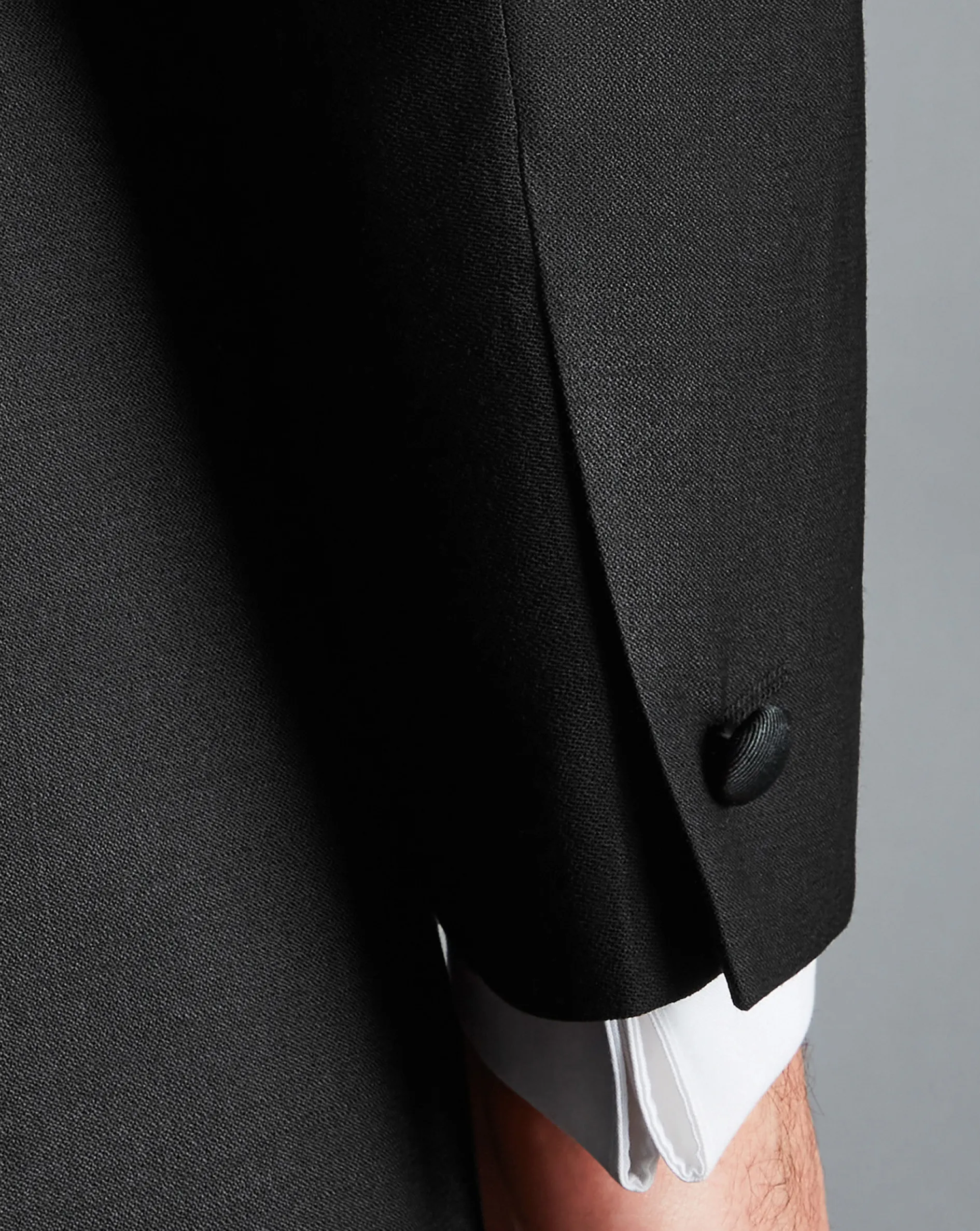Store Charles Tyrwhitt Peak Lapel Tuxedo Jacket - Black