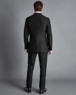 Store Charles Tyrwhitt Peak Lapel Tuxedo Jacket - Black