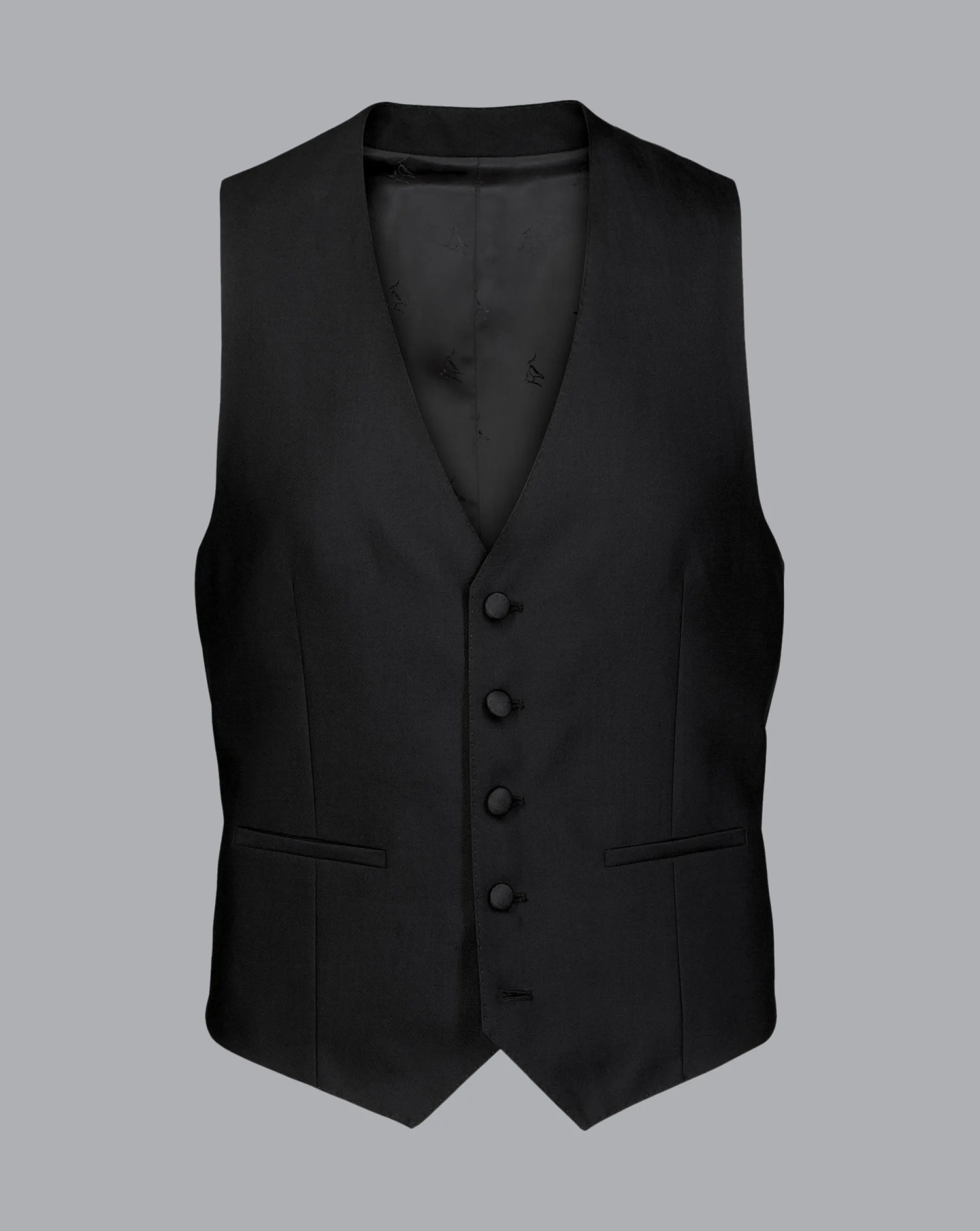 Store Charles Tyrwhitt Peak Lapel Tuxedo Jacket - Black