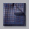 Discount Charles Tyrwhitt Petrol Blue & Pink Mini Floral Silk Pocket Square