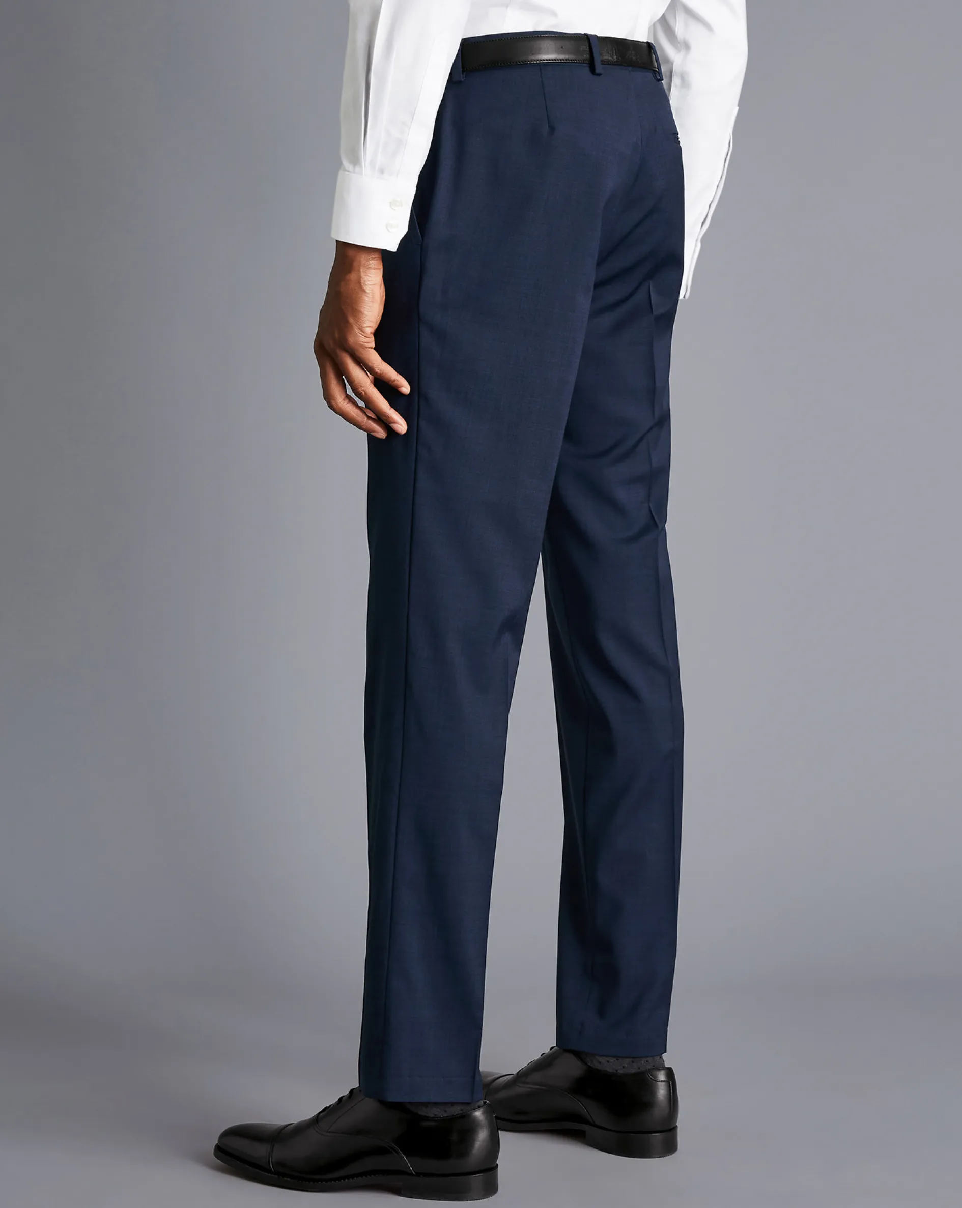 Sale Charles Tyrwhitt Pindot Travel Suit Pants - French Blue
