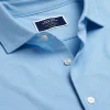 Clearance Charles Tyrwhitt Pique Jersey Shirt - Sky