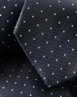 Clearance Charles Tyrwhitt Polka Dot Silk Tie - Dark Navy