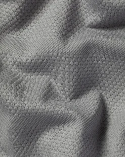 New Charles Tyrwhitt Popcorn Textured Tyrwhitt Cool Quarter Zip Polo - Grey Silver