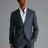 Store Charles Tyrwhitt Prince of Wales Check Suit Jacket - Steel Blue
