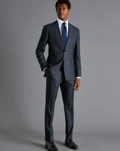 Store Charles Tyrwhitt Prince of Wales Check Suit Jacket - Steel Blue