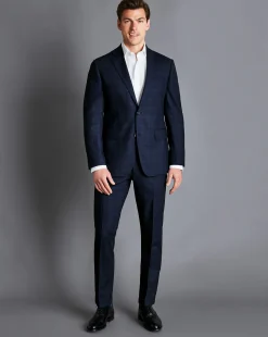 Online Charles Tyrwhitt Prince of Wales Check Suit Jacket - French Blue