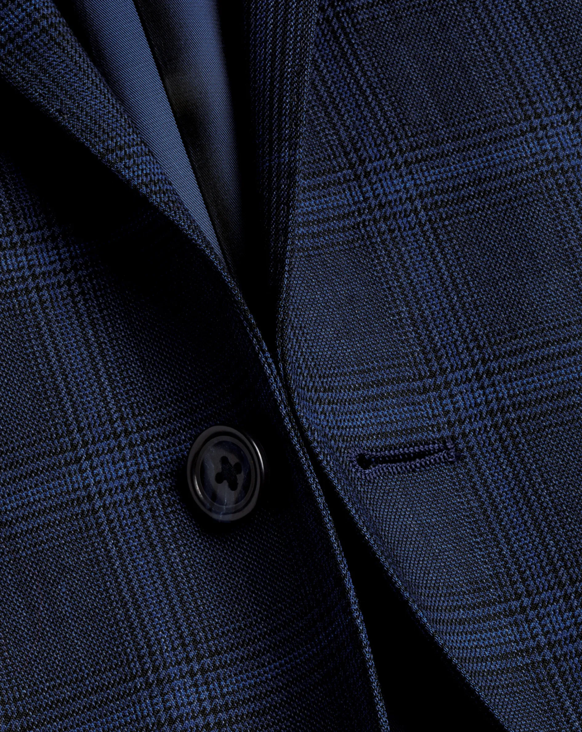 Online Charles Tyrwhitt Prince of Wales Check Suit Jacket - French Blue