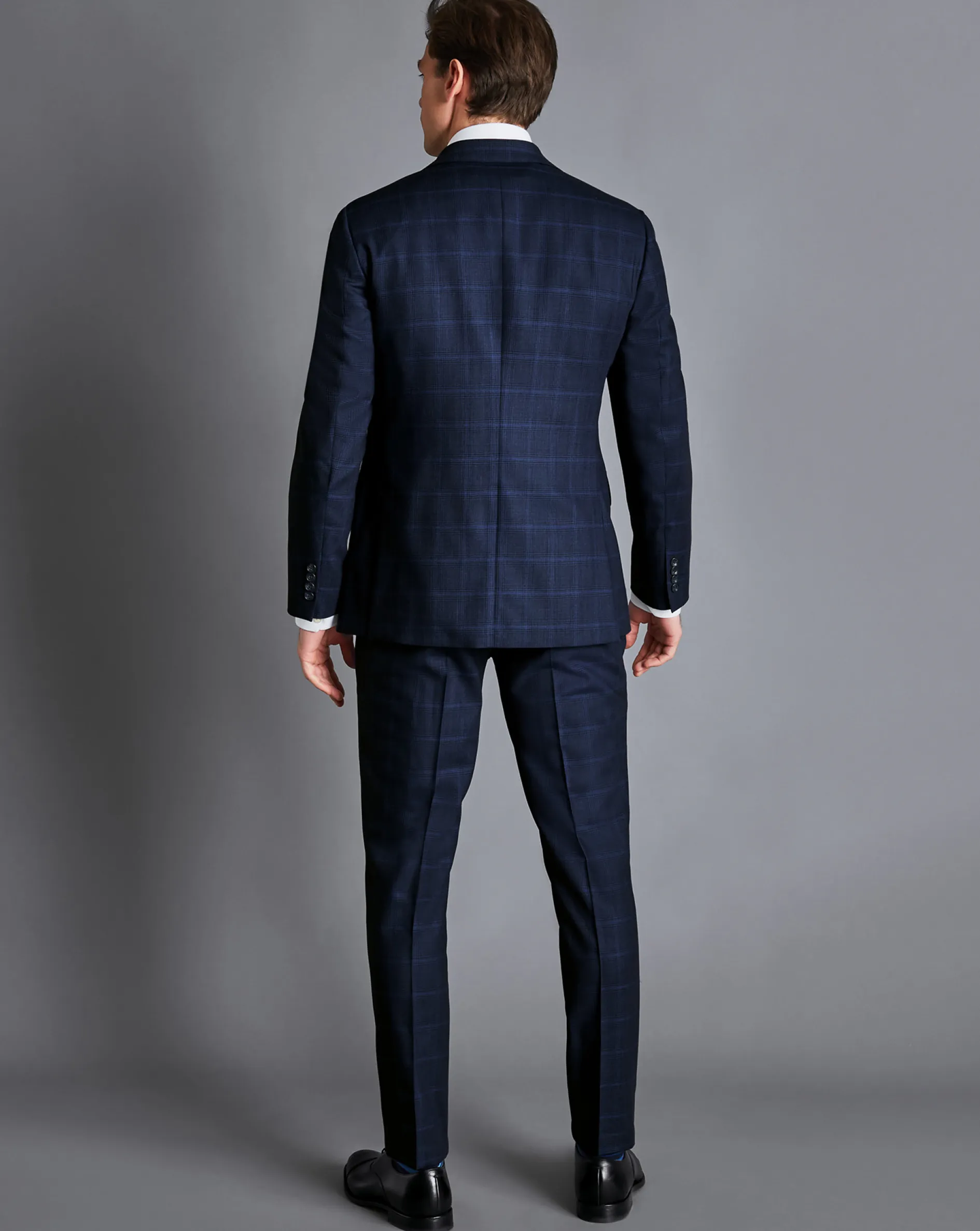 Online Charles Tyrwhitt Prince of Wales Check Suit Jacket - French Blue