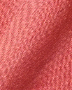 Cheap Charles Tyrwhitt Pure Linen Shirt - Coral Pink