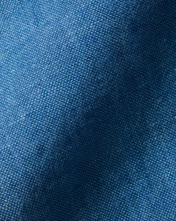 Sale Charles Tyrwhitt Pure Linen Shirt - Ocean Blue
