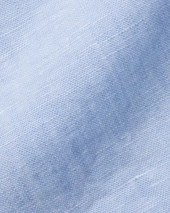 New Charles Tyrwhitt Pure Linen Shirt - Blue Sky