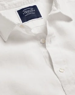 Flash Sale Charles Tyrwhitt Pure Linen Shirt - White