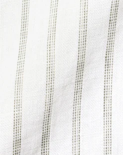 Sale Charles Tyrwhitt Pure Linen Stripe Shirt - Limestone Limestone & White