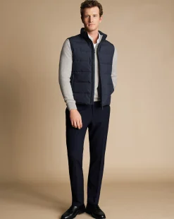 Flash Sale Charles Tyrwhitt Quilted Vest - Navy