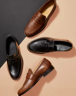 Discount Charles Tyrwhitt Saddle Loafers - Dark Tan