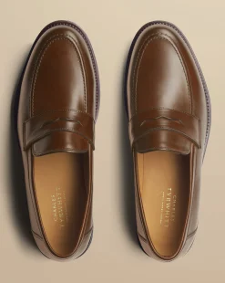 Discount Charles Tyrwhitt Saddle Loafers - Dark Tan