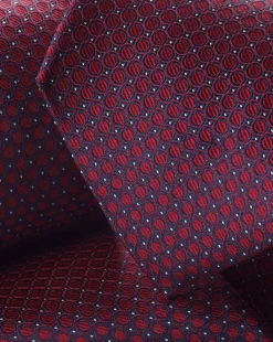 Online Charles Tyrwhitt Semi Plain Pattern Silk Tie - Red