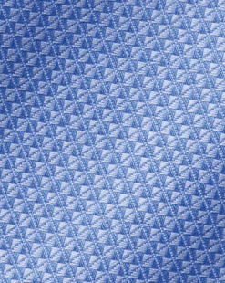 Cheap Charles Tyrwhitt Semi-Spread Collar Egyptian Cotton Hudson Weave Shirt - Cornflower Blue