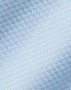 Hot Charles Tyrwhitt Semi-Spread Collar Egyptian Cotton Hudson Weave Shirt - Light Blue