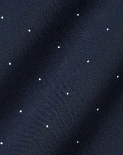 Flash Sale Charles Tyrwhitt Semi-Spread Collar Non-Iron Spot Print Shirt - Navy