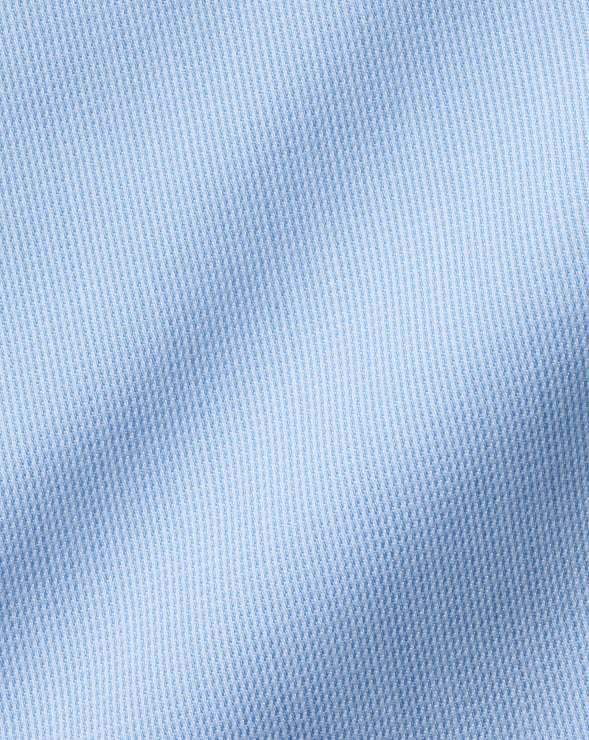 Online Charles Tyrwhitt Semi-Spread Collar Twill Printed Trim Shirt - Blue Sky