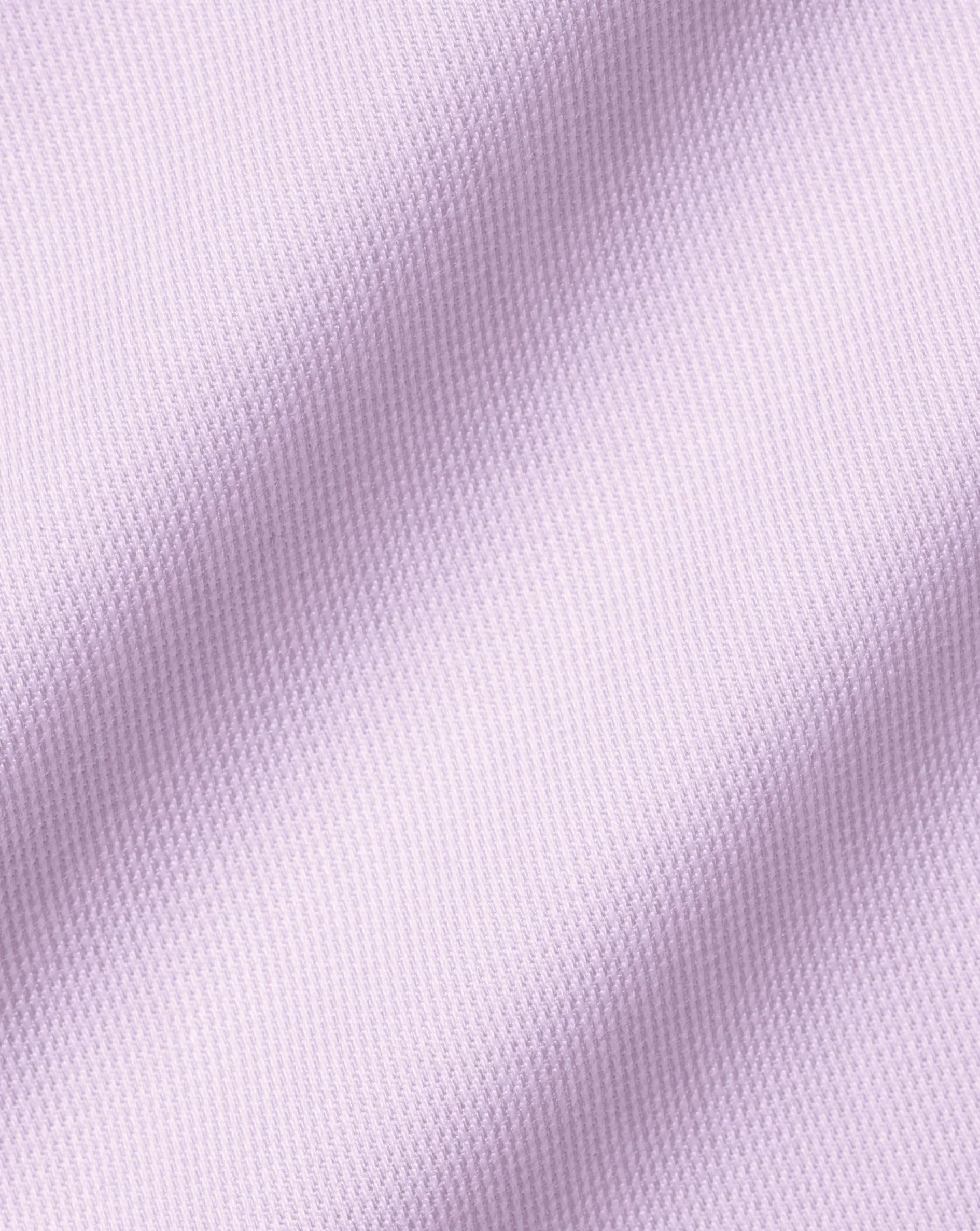New Charles Tyrwhitt Semi-Spread Collar Twill Shirt with Printed Trim - Violet Purple