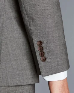 Outlet Charles Tyrwhitt Sharkskin Suit Jacket - Grey