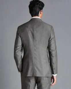 Outlet Charles Tyrwhitt Sharkskin Suit Jacket - Grey