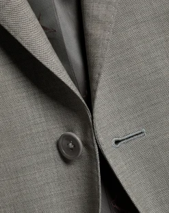 Cheap Charles Tyrwhitt Sharkskin Suit Jacket - Light Grey