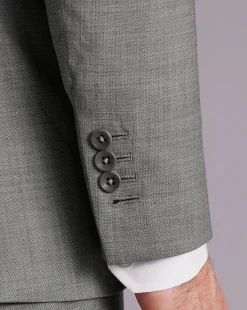 Cheap Charles Tyrwhitt Sharkskin Suit Jacket - Light Grey